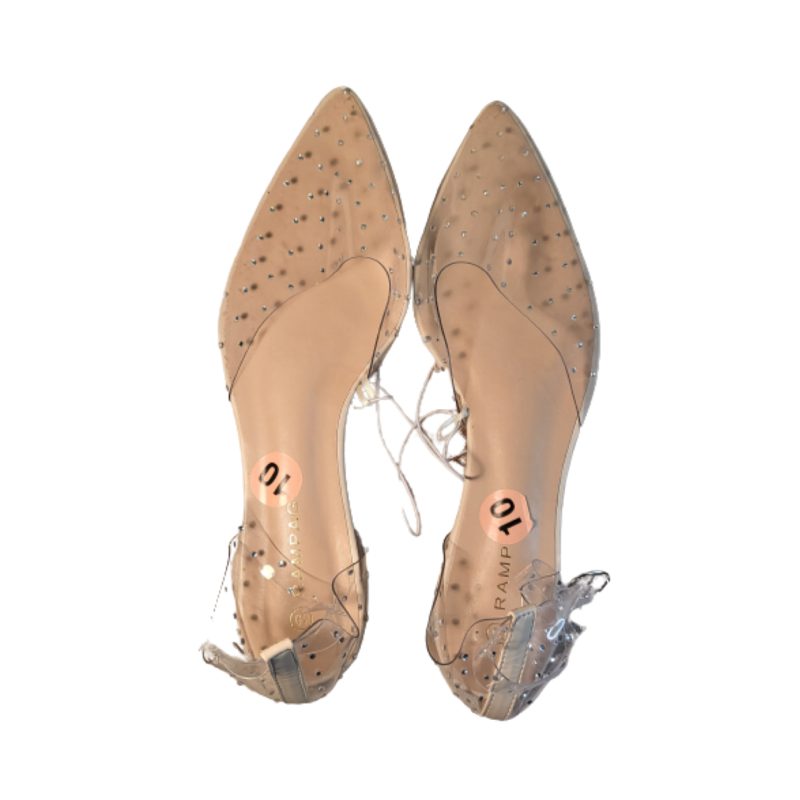 Rampage Clear Rhinestone Flats