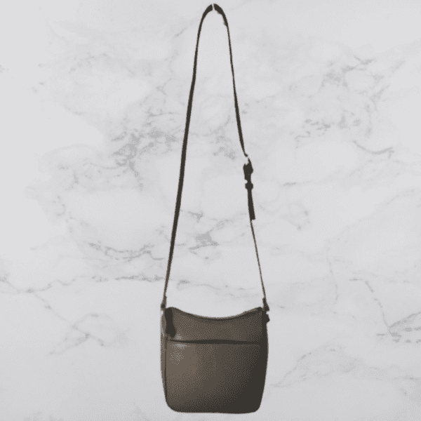 Green color sling bag on the display