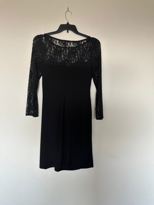 Chaps Black Lace Dress