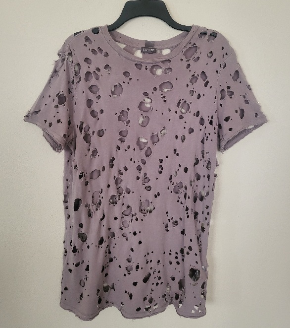 Divided Eyelet Cotton Top