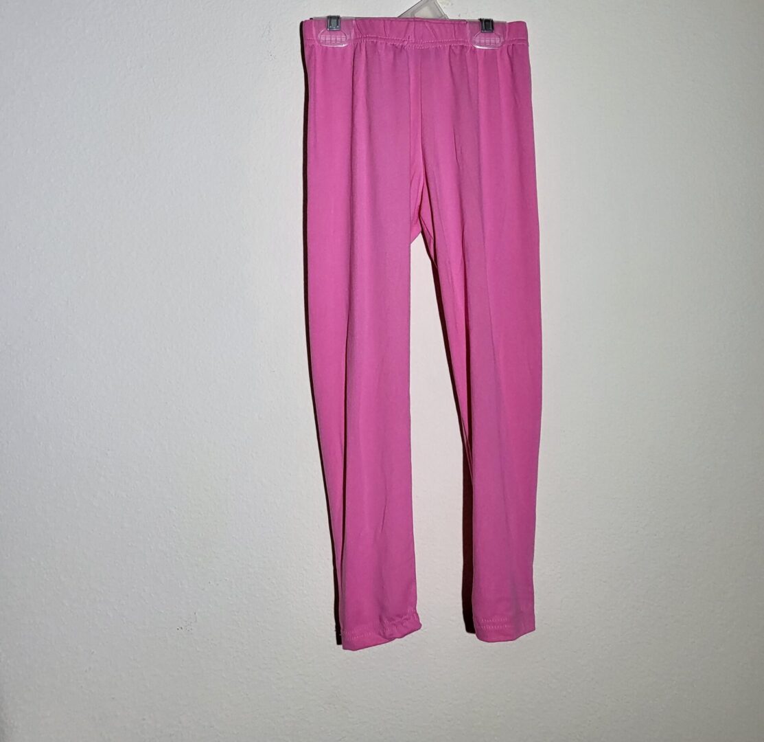 Pink Velvet Girls Leggings