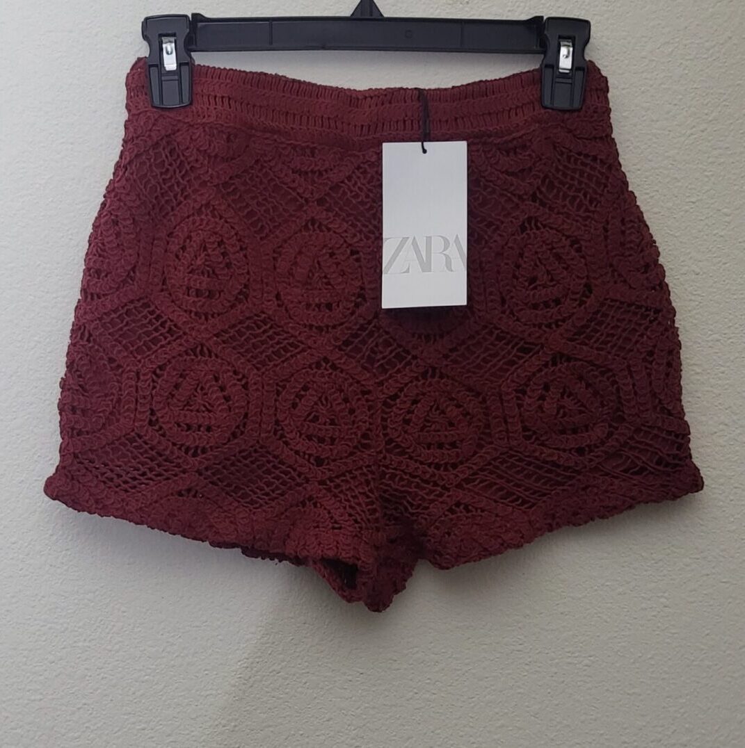 Zara Crochet Lined Shorts