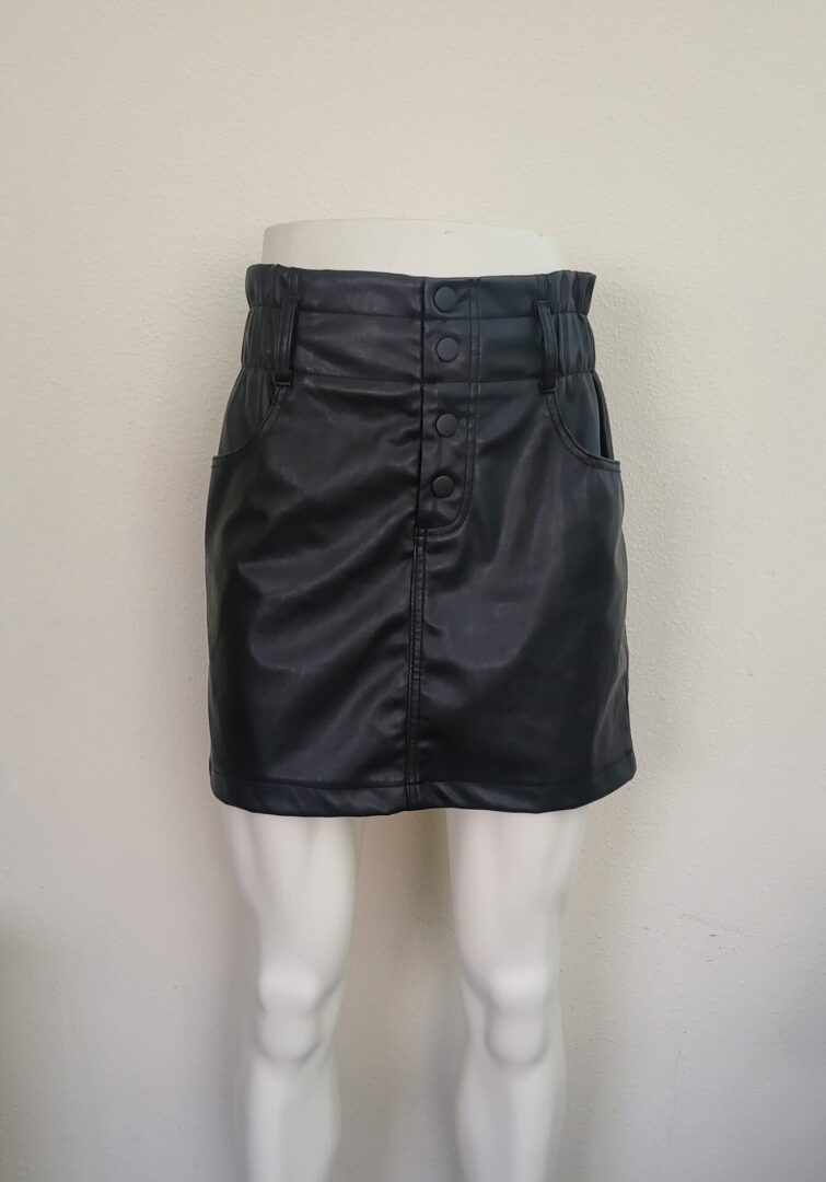 Ci Sono PU Leather Mini Skirt