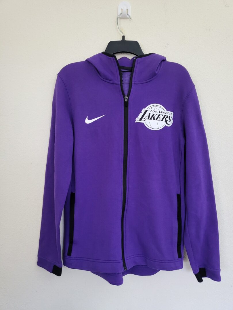 Nike NBA Los Angeles Lakers- Full Zip Dri-Fit Hoodie